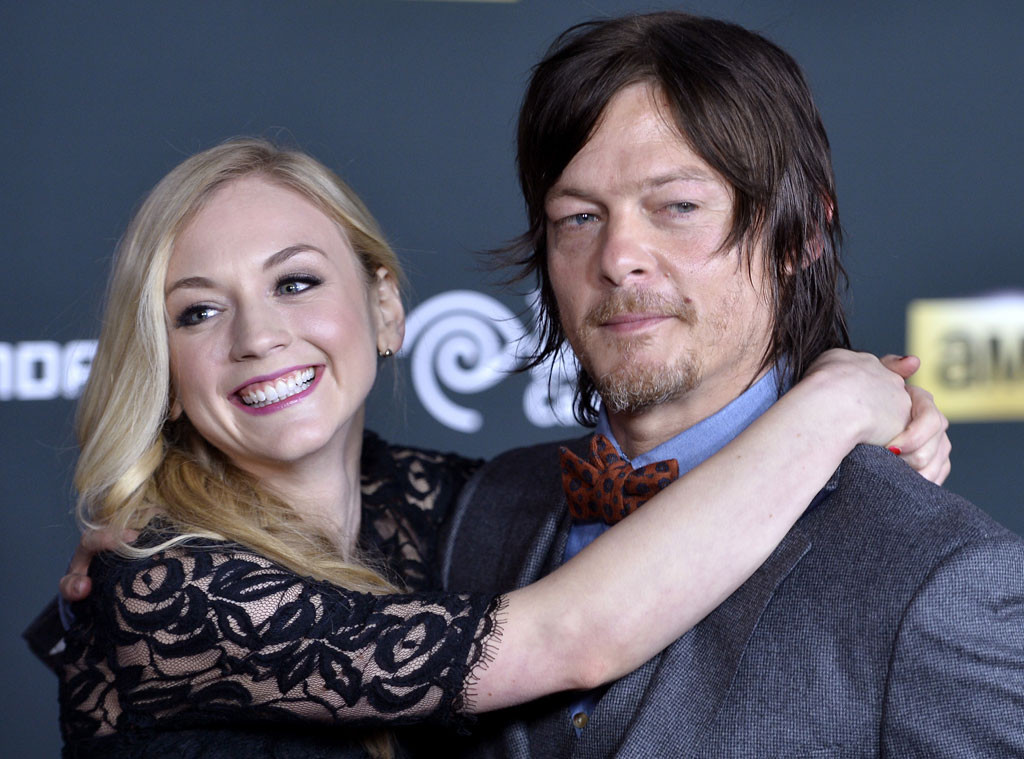 The Walking Dead S Norman Reedus Dating Emily Kinney E Online